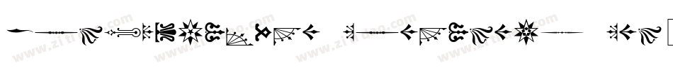 PreColumbian Ornaments One字体转换